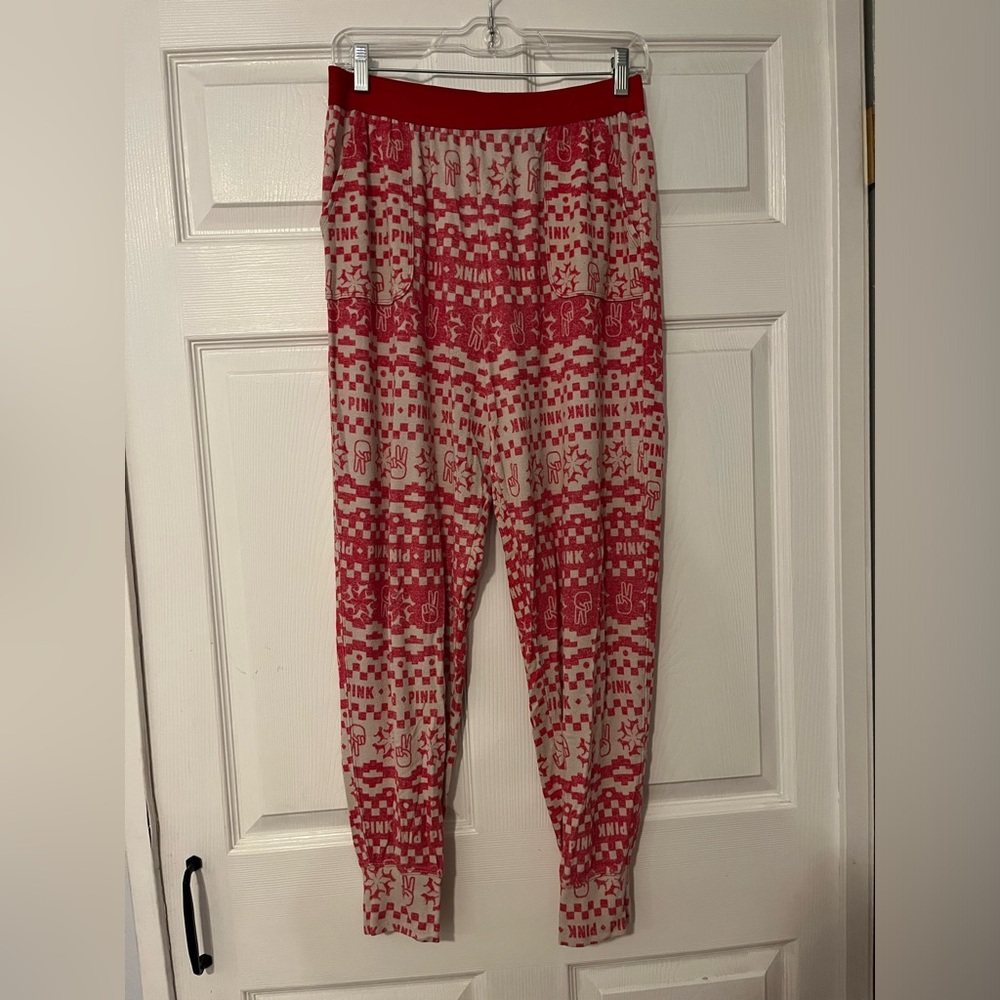 Victorias Secret PINK Christmas Pajama Pants Soft Joggers